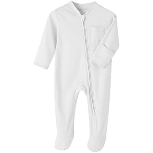 Baby Kids Sleep and Play Baby Cotton Sleeper Zip Front Footed Pajamas 0-12 Month