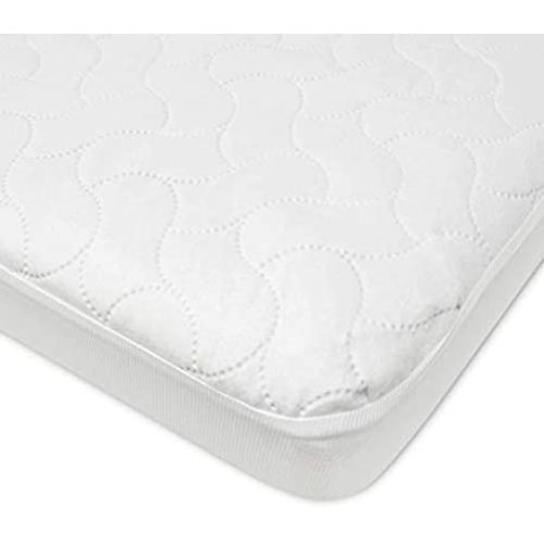 American Baby Company Waterproof Fitted Crib and Toddler Protective Mattress Pad Cover, White (Pack of 1), for Boys and Girls - 1 Count - Crib and Toddler (Fitted)