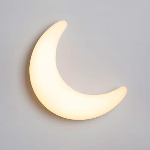 Cream 3D Simulation Moon Wall Light Creative Bedside Lamp Romantic Lighting Decorative for Bedroom, Living Room, Children's Room