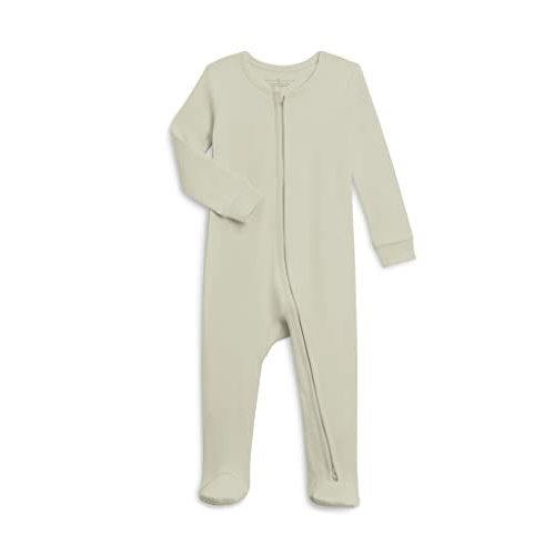 Colored Organics Baby Organic Cotton Peyton Zip Up Footed Sleeper