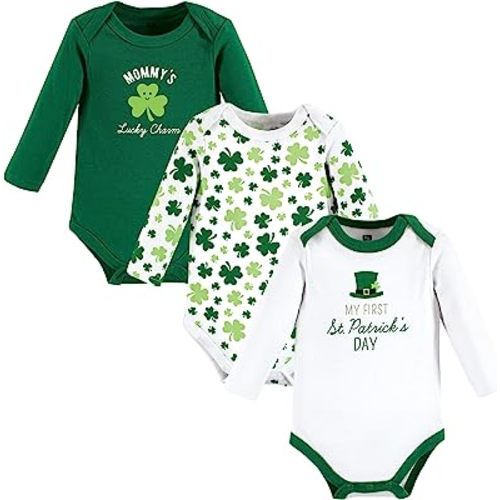 Hudson Baby baby-girls Cotton Long-sleeve Bodysuits