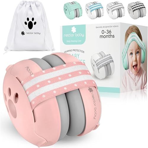 Baby Ear Protection, Noise Cancelling Headphones for Babies, Noise Reduction Earmuffs for Infant and Toddlers up to 36 Months