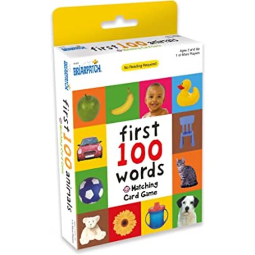 Briarpatch | First 100 Words Matching Travel Kids Early Learning Card Game Activities for Family Vacations, Road Trips and Car Rides