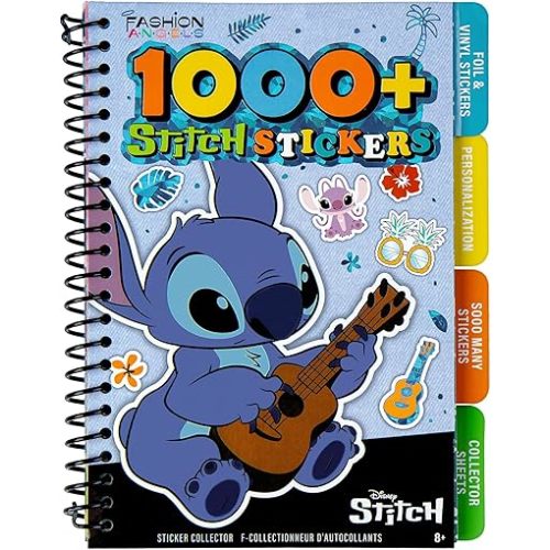 Fashion Angels Disney Stitch Sticker Book, Includes 1,000+ Stickers & Collector Pages, Disney Lilo and Stitch Stickers, Ideal for Accessorizing Kids Notebooks & More