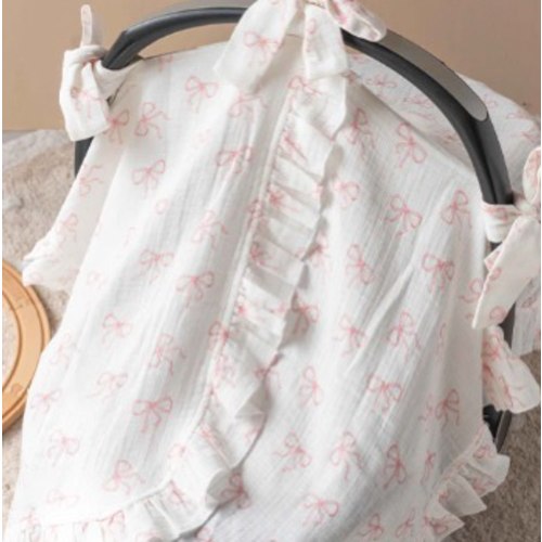 Stroller Cover - Ribbon / Pink
