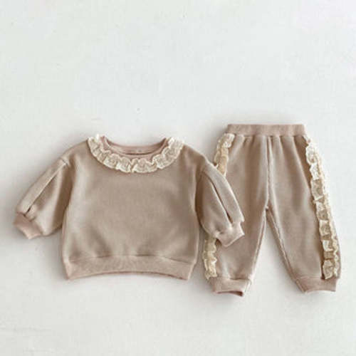 Ruffle Lace Jogger Set | RYAN AND REMI 6M