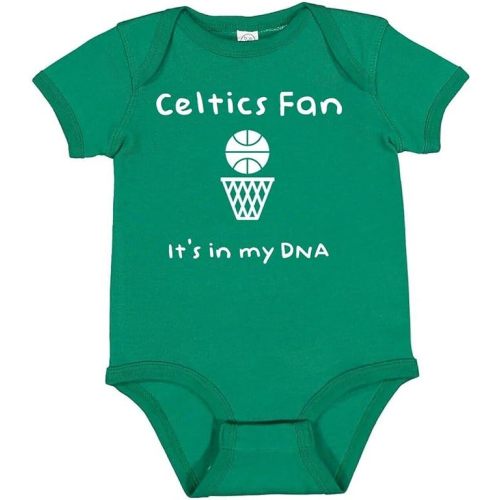 Celtics Fan It's in My DNA Cute Baby Bodysuit Outfit