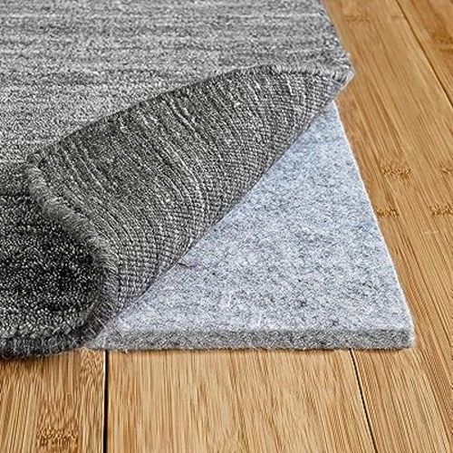 RUGPADUSA - Basics - 5'x7' - 3/8" Thick - 100% Felt - Protective Cushioning Rug Pad - Safe for All Floors and Finishes Including Hardwoods