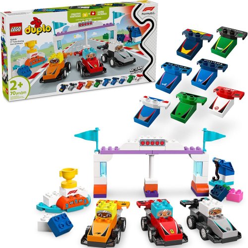 LEGO® DUPLO® Town F1® Team Race Cars & Drivers 10445
