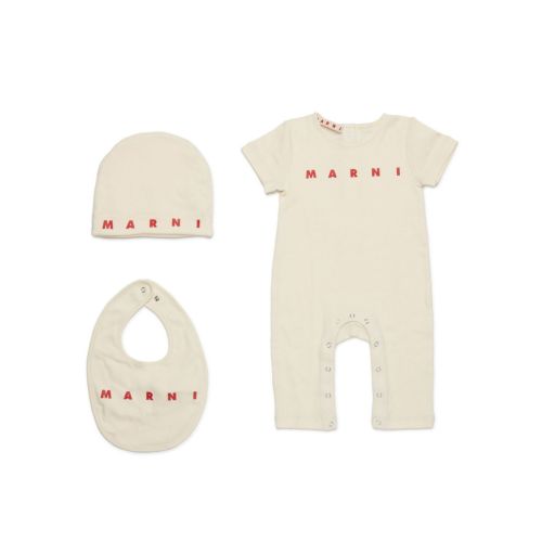 logo-print babygrow set