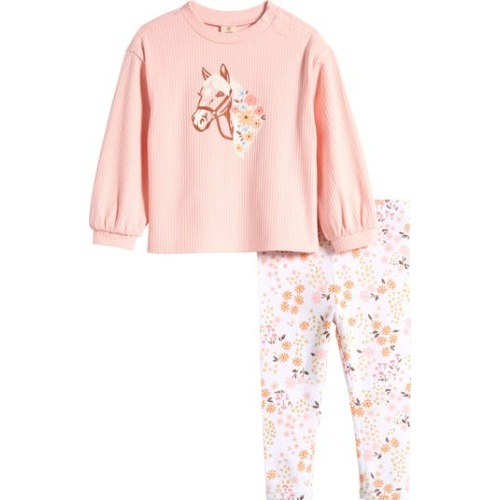 Crewneck Top & Leggings Set, 6M