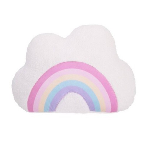 Little Love by NoJo Throw Pillow - Rainbow Cloud