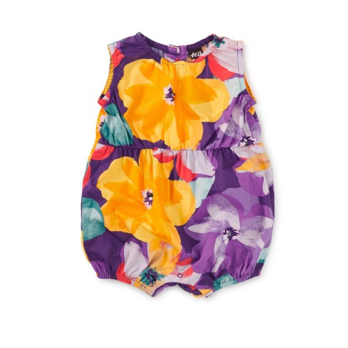 Peek-a-Boo Back Baby Romper, 9-12M