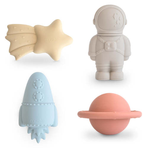 Space Mold Free Bath Play Set - 4 Pack – Mushie