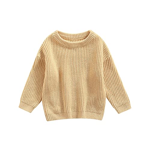 Afunbaby Baby Girl Boy Knit Sweater Blouse Pullover Sweatshirt Warm Crewneck Long Sleeve Tops for Infant Toddler