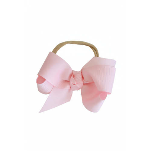 Ribbon Bow Headband in Pretty Pink | Caden Lane