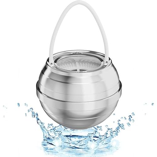 Chrome Bath Filter for Tub - 8 Stages Bath Filter- Removes Hundreds of Contaminants, Purify Your Bathwater for Healthier Skin and Hair