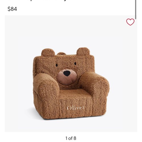 Anywhere Chair®, Caramel Sherpa Bear Slipcover Only