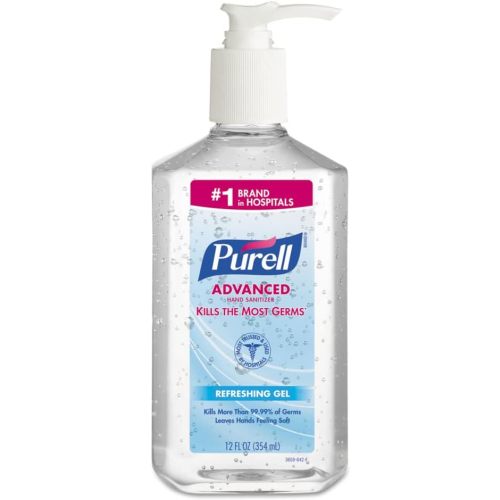 PURELL 3659-12 Advanced Instant Hand Sanitizer, 12-Oz. Pump Bottle