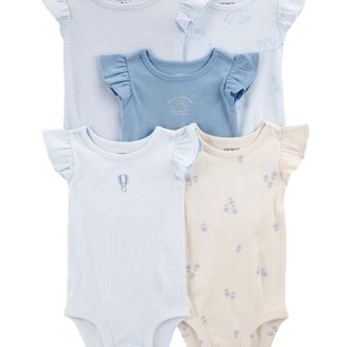 Multi Baby 5-Pack Short-Sleeve Bodysuits | Carter’s Oshkosh Canada