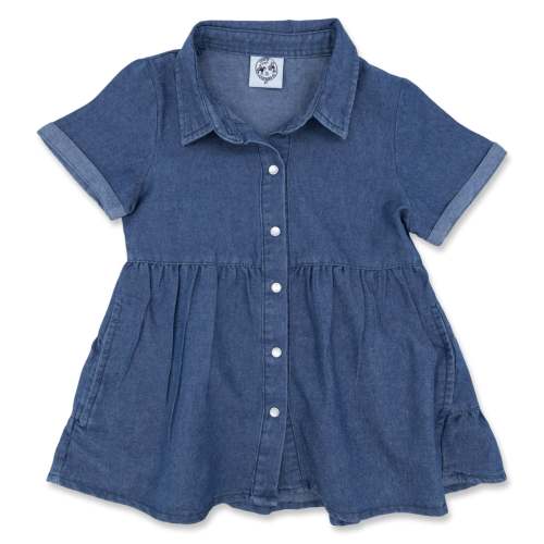 Dark Denim Pearl Snap Dress (Infant-Adult) – Cowkid Clothing Company