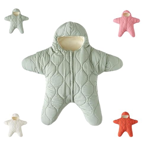Baby Starfish Onesie, Thick Fleece Wearable Starfish Onesie for Baby Sleeping Bag Boy Girl Winter