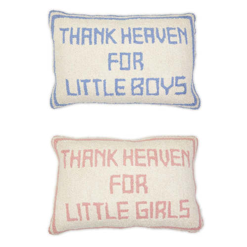 Two's Company Thank Heaven Punch Embroidery Decorative Throw Pillow
 – Smyth Jewelers
