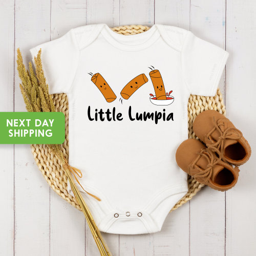 Little Lumpia Baby Onesie®, Cute And Funny Filipino Food Baby Clothes, Girl Or Boy Shirt, Unisex Newborn Gift Or Baby Shower Present