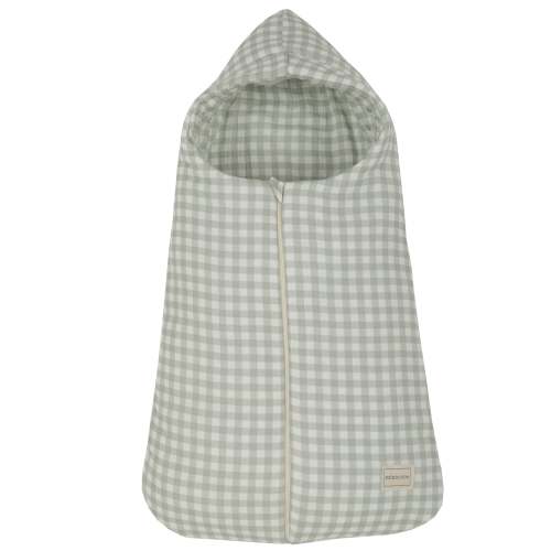 Oval Muslin Vichy Moss Sleeping Bag - mid-season