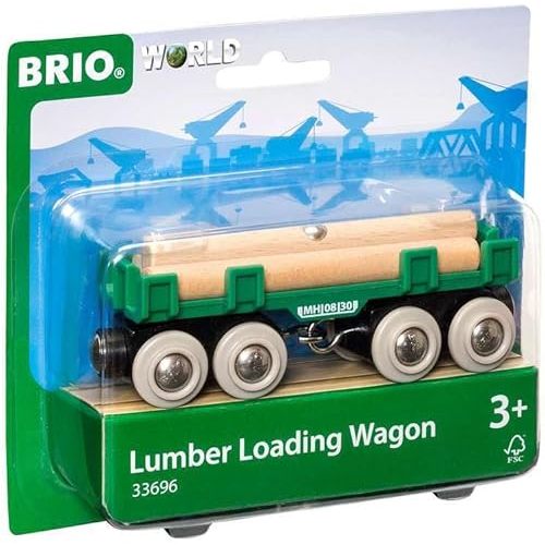 BRIO World Lumber Loading Wagon