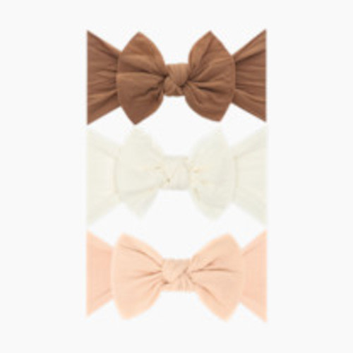 Baby Bling Classic Knot Headband Set (3 pack) - Camel/Oatmeal/Peach