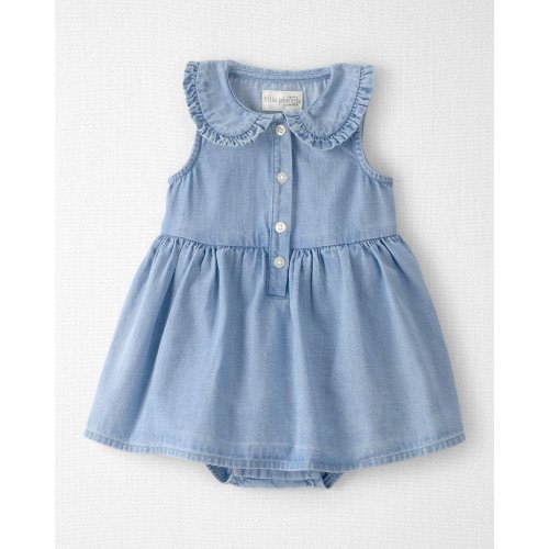 Baby Girl Organic Cotton Chambray Bodysuit Dress - Little Planet | Carter's