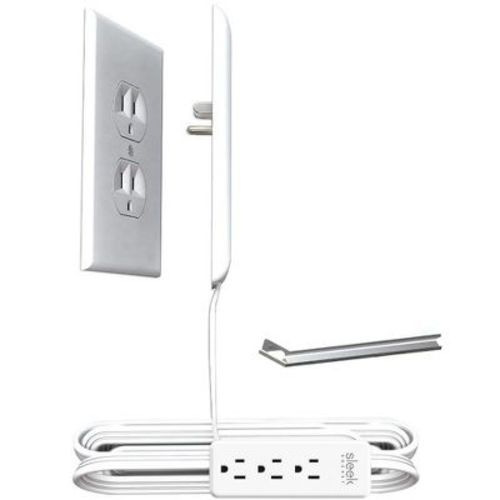Sleek Socket No Shock Child Protector, Outlet & Plug Concealer with Protective Cord Clips