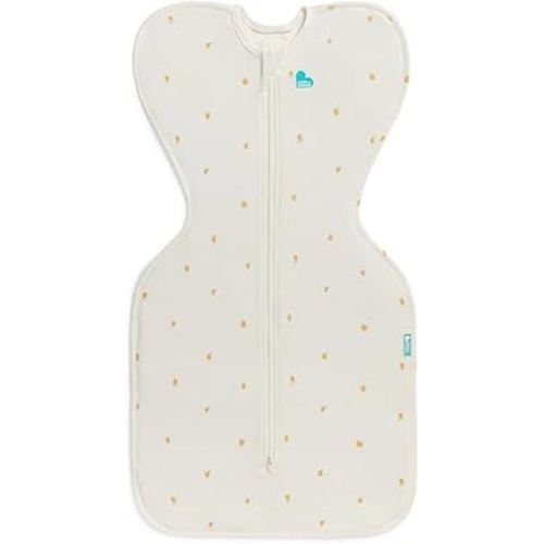 Love to Dream Swaddle UP, Silky-Lux 1.0 TOG, Luxurious 100% Viscose from Bamboo, Allow Baby to Sleep in Their Preferred Arms Up Position, Snug Fit Calms Moro Reflex, 8-13 lbs, Cream Lemons