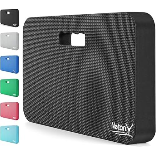 NETANY Extra Thick Kneeling Pad for Gardening, Comfortable Knee Pad Cushion, Extra Large Foam Kneeler Mat for Gardening, Baby Bath, Workout, Exercise & Yoga, Mechanic, 17.8 x 11 x 1.5 in, Black
