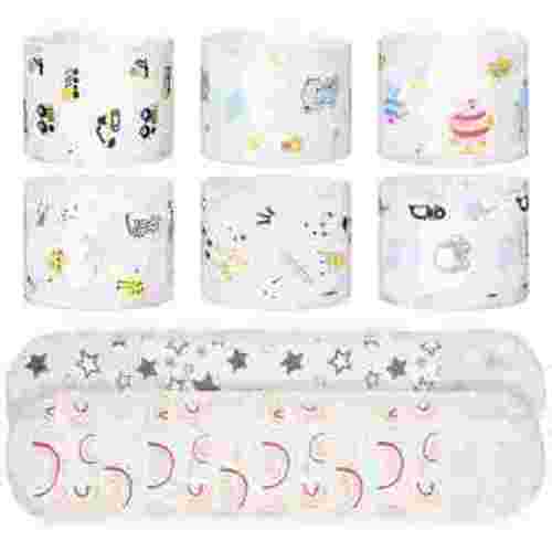 QAQ-8 Pcs Cartoon Cotton Baby Infant Umbilical Cord Belly Bands Baby Belly Protector Soft Newborn Navel Belt for 0-12 Months Babies, 8 Styles**