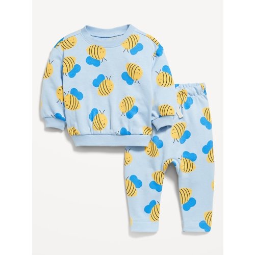 Printed French Terry Sweatshirt and Leggings Set for Baby | Old Navy