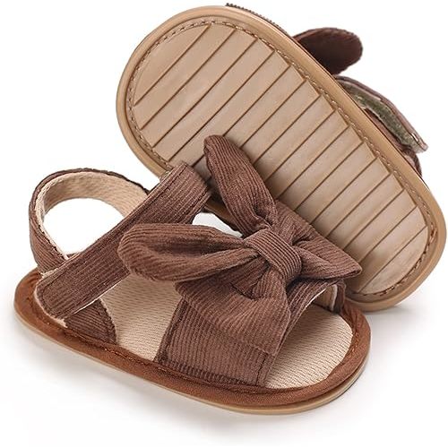 Baby Girl Sandals Summer Crib Shoes Bowknot Soft Sole Infant Girls Princess Dress Flats First Walker Shoes