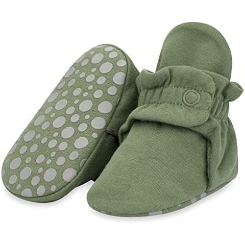 Zutano Unisex Organic Cotton Baby Booties With Gripper Soles
