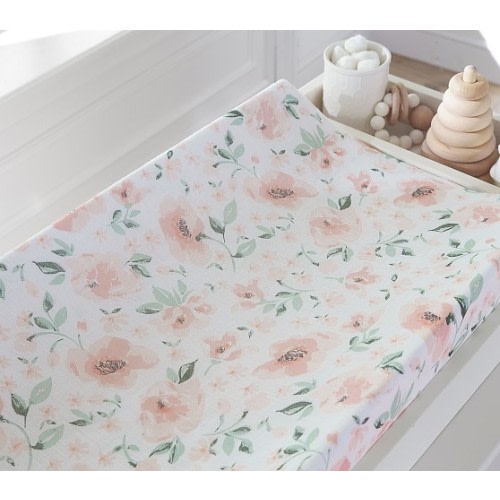 Meredith Muslin Changing Pad Cover | Changing Table Pad | Pottery Barn Kids