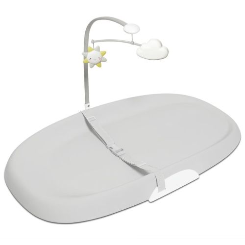Grey Nursery Style Wipe-Clean Changing Pad | skiphop.com