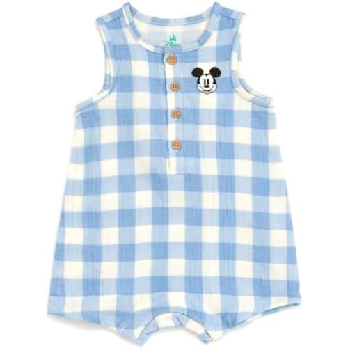 Disney Junior Baby Henley Romper Newborn to Infant Sizes (Newborn - 24 Months)