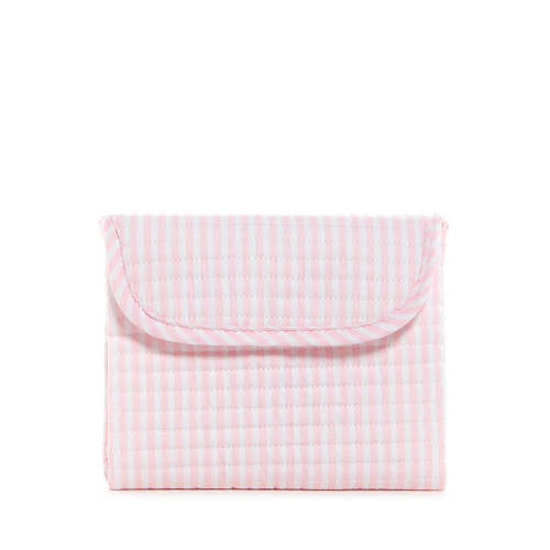 Quilted Changing Mat Pimlico Stripe Pink by TRVL Design | Lila & Hayes