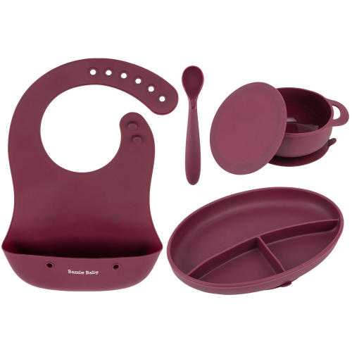 Foodie Silicone Feeding Set by Bazzle Baby, Choose Color - Sam's Club