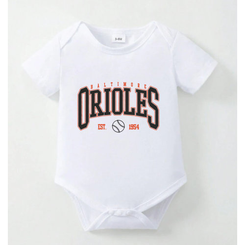 Baltimore Orioles Baseball Baby Onesie