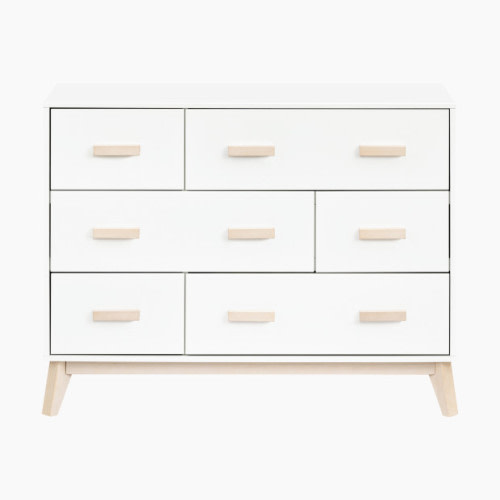 Scoot 6-Drawer Dresser - White / Washed Natural