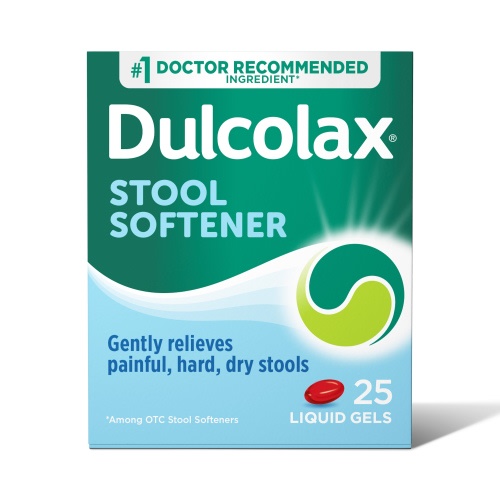 Dulcolax Gentle Softgel Caps, Docusate Sodium Laxative, Stimulant-Free Stool Softener, 100 mg, 25 Count