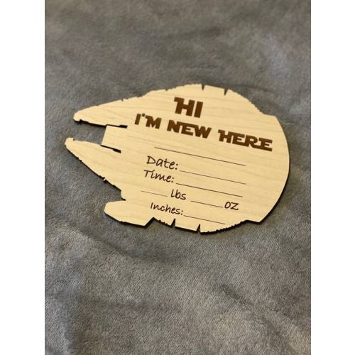 Star Wars Themed Baby Birth Announcement/ Disney Inspired Baby - Etsy