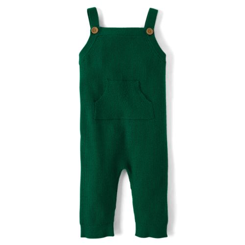 Baby Boys Ribbed Overalls - Homegrown by Gymboree - Green