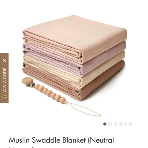 Muslin Swaddle Blanket (Neutral Natural)